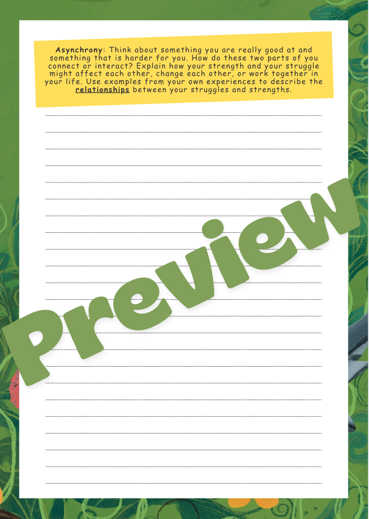 ABCs of Growing Up Gifted Reflective Student Journal